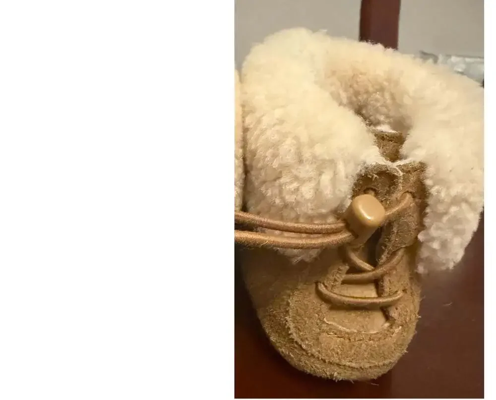 UGG I Gage Toddler Chestnut Suede Shearling Booties (Model 1003098I)